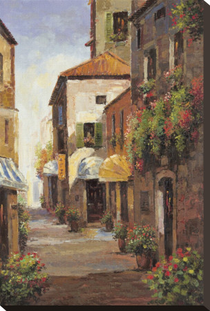 Flowered Alleyway by A. Herbert Pricing Limited Edition Print image