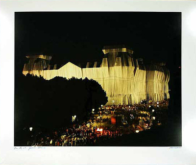 Foto Wrapped Reichstag/Berlin by Wolfgang Volz Pricing Limited Edition Print image