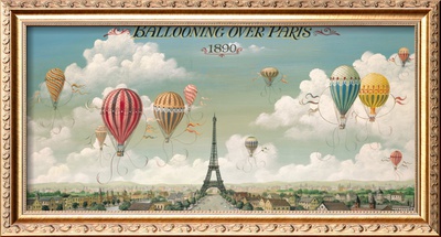 Ballooning Over Paris by I. Lane Pricing Limited Edition Print image