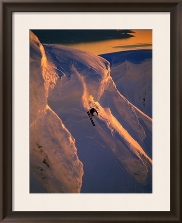 Skiing In The Midnight Sun, Narvik, Norway by Christian Aslund Pricing Limited Edition Print image