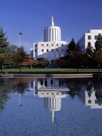 Capitol Building Salem Oregon by Fogstock Llc Pricing Limited Edition Print image