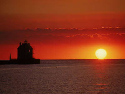 Jewel Of The Port Lighthouse, Lake Erie, Oh by Jeff Greenberg Pricing Limited Edition Print image