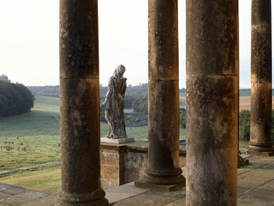 Castle Howard, North Yorkshire View From Castle To Surrounding Countryside And Statue by Clive Boursnell Pricing Limited Edition Print image
