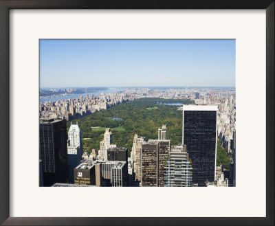 High View Of Central Park And Upper Manhattan, New York City, New York, Usa by Amanda Hall Pricing Limited Edition Print image