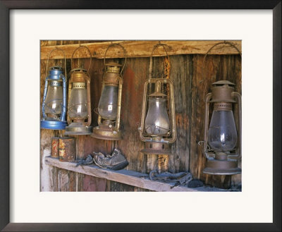 Lanterns Inside Boone's General Store, Abandoned Mining Town Of Bodie, Bodie State Historic Park by Dennis Flaherty Pricing Limited Edition Print image