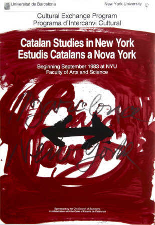 Catalan Studies In New York 1983 by Antoni Tapies Pricing Limited Edition Print image