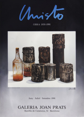 Wrapped Cans & A Bottle 1991, Signed by Christo Pricing Limited Edition Print image