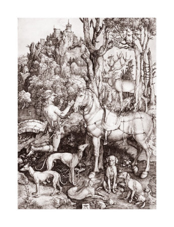 Saint Eustace by Albrecht Dürer Pricing Limited Edition Print image