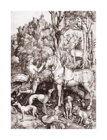 Saint Eustace by Albrecht Durer Pricing Limited Edition Print image