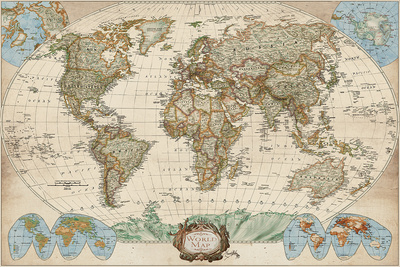 Educational World Map by Elizabeth Medley Pricing Limited Edition Print image