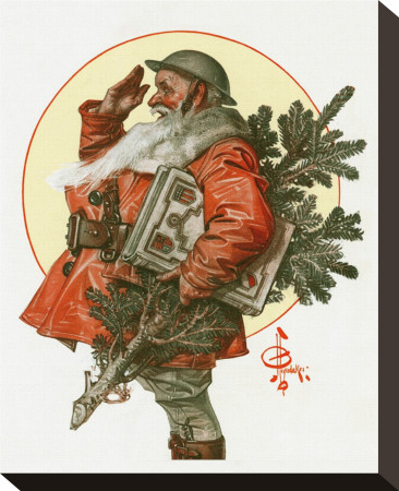 Saluting Santa, C.1918 by Joseph Christian Leyendecker Pricing Limited Edition Print image