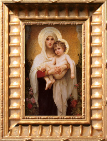 The Madonna Of The Roses by William Adolphe Bouguereau Pricing Limited Edition Print image