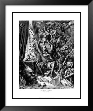 Don Quixote In His Library by Gustave Dore Pricing Limited Edition Print image