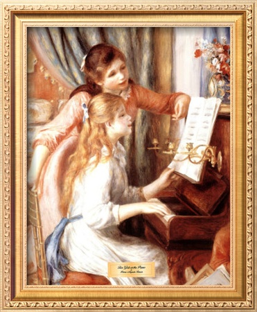 Girls At The Piano by Pierre-Auguste Renoir Pricing Limited Edition Print image
