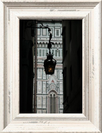Iron Lantern With Duomo In Background by Marjorie Carlson Pricing Limited Edition Print image