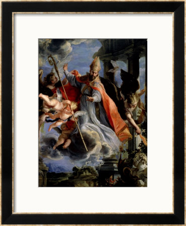 The Triumph Of St. Augustine 1664 by Claudio Coello Pricing Limited Edition Print image