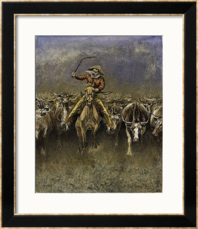 In A Stampede by Frederic Sackrider Remington Pricing Limited Edition Print image