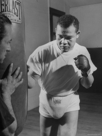 Joe Louis Shadow Boxing Before Rematch With Jersey Joe Walcott by Tony Linck Pricing Limited Edition Print image