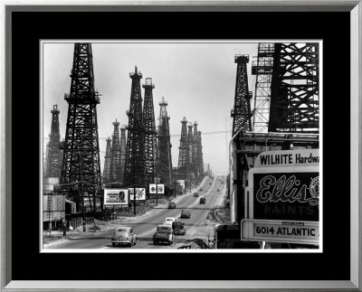 Ribbon Of Highway Passing The Signal Hill Oil Field Near Long Beach by Andreas Feininger Pricing Limited Edition Print image
