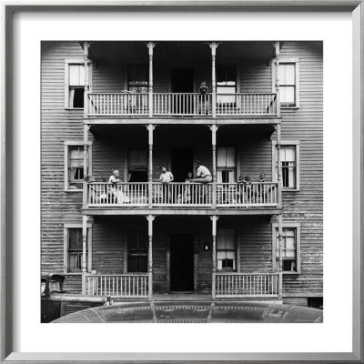 Family On Balcony Of Apartment Building by Gordon Parks Pricing Limited Edition Print image