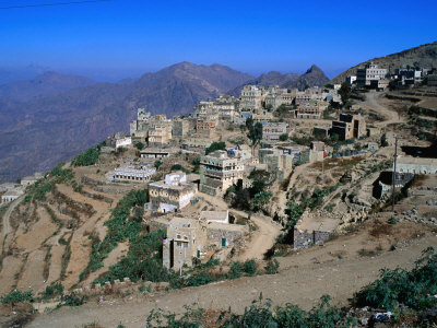 Mountain Top Villages, Al-Mahwit Governorate, Manakha Region, Yemen by Chris Mellor Pricing Limited Edition Print image