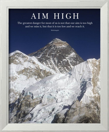 Aim High - Mt Everest Summit by Adventureart Pricing Limited Edition Print image
