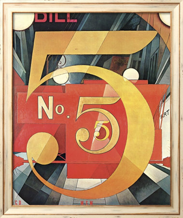 Figure Five In Gold by Charles Demuth Pricing Limited Edition Print image