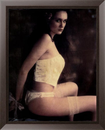 Erotic Portrait, Sitting In Corset by Laura Rickus Pricing Limited Edition Print image