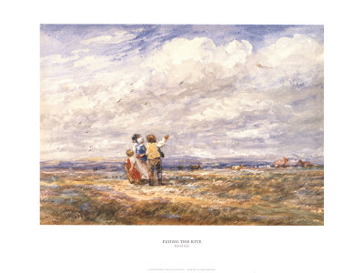Flying The Kite by David Cox Pricing Limited Edition Print image