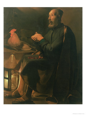 The Penitent St. Peter, 1645 by Georges De La Tour Pricing Limited Edition Print image