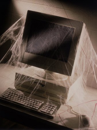 Computer Covered In Cobwebs by Chuck Carlton Pricing Limited Edition Print image