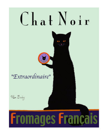 Chat Noir - Black Cat by Ken Bailey Pricing Limited Edition Print image
