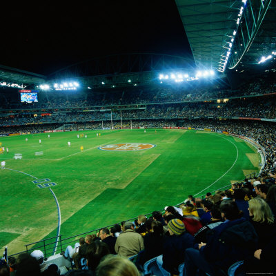 Telstra Stadium During Afl Football Match by Shania Shegedyn Pricing Limited Edition Print image