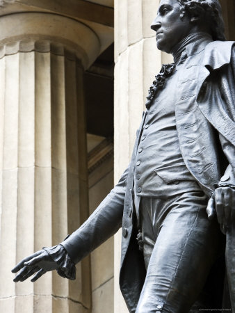Statue Of George Washington On Wall Street In Manhattan by Gavin Gough Pricing Limited Edition Print image