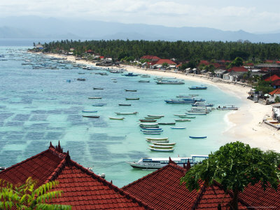 Overlooking Fishing Boats And The Beach by Andrew Brownbill Pricing Limited Edition Print image