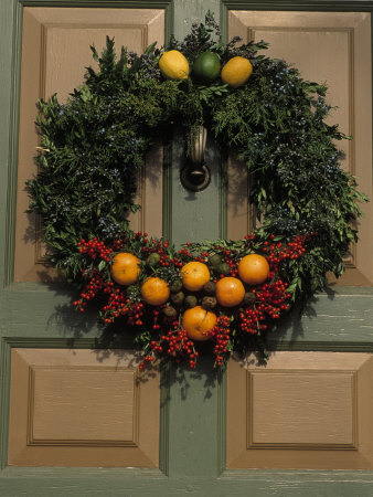 Christmas Wreath On Door by Chip Henderson Pricing Limited Edition Print image
