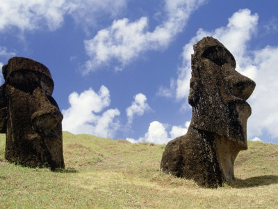 The Moari Of Rano Raraku, Easter Island by Glen Davison Pricing Limited Edition Print image