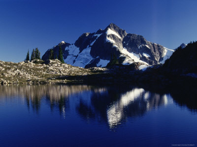 Mountain On Tapto Lake, Wa by Steve Stroud Pricing Limited Edition Print image