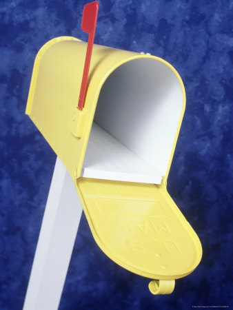 Open Yellow Mailbox by Len Delessio Pricing Limited Edition Print image