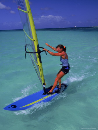 Windsurfing In Aruba by Eric Sanford Pricing Limited Edition Print image