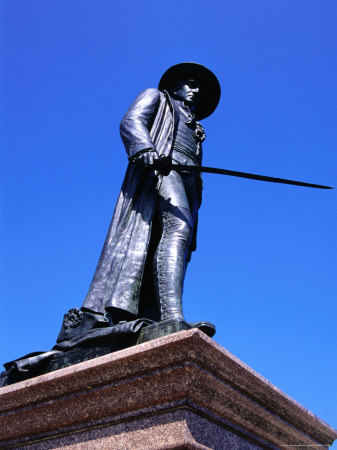 Prescott Statue, Monument Square, Bunker Hill, Boston, Usa by Lee Foster Pricing Limited Edition Print image