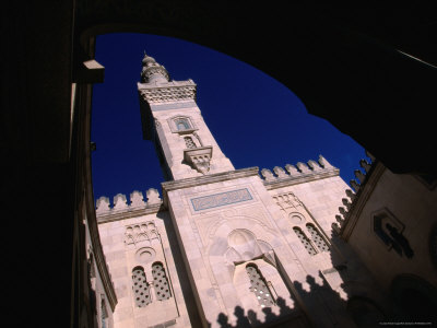 Exterior Of Minaret At Islamic Center, Washington Dc, Usa by Rick Gerharter Pricing Limited Edition Print image