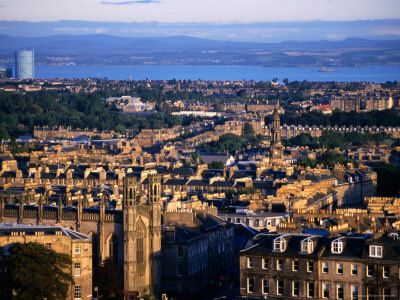 Royal Botanic Gardens, River Forth And The Church Of St. Paul, Edinburgh, Scotland by Jonathan Smith Pricing Limited Edition Print image