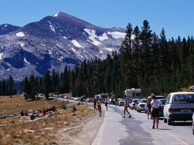 Summer Traffic Jam On The Raod To Yosemite National Park, Yosemite National Park, California, Usa by Curtis Martin Pricing Limited Edition Print image