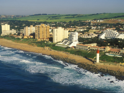 An Aerial View Of Umhlanga Beach And Hotel Complexes, South Africa by Roger De La Harpe Pricing Limited Edition Print image