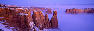 Valley Fog And Clouds In The Canyons Of Colorado National Monument, Colorado, Usa by Robert Kurtzman Pricing Limited Edition Print image