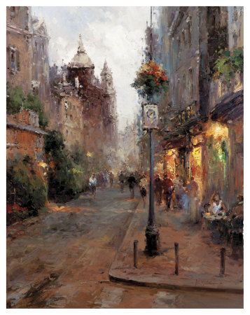 Strolling In Montpellier by Hovely Pricing Limited Edition Print image