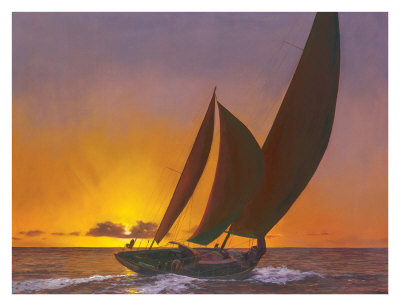 Sails In The Sunset by Diane Romanello Pricing Limited Edition Print image