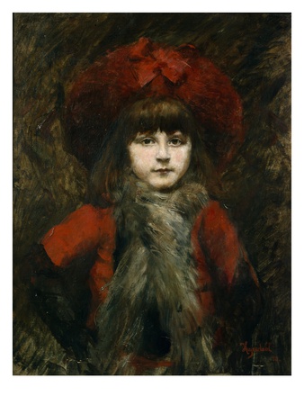 Hjalmar Johansen's Daughter, 1890 (Oil On Canvas) by Hans Olaf Heyerdahl Pricing Limited Edition Print image