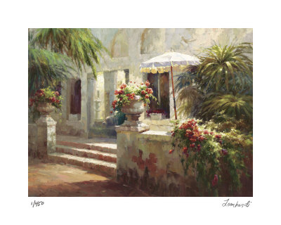 Sunlit Terrace by Roberto Lombardi Pricing Limited Edition Print image
